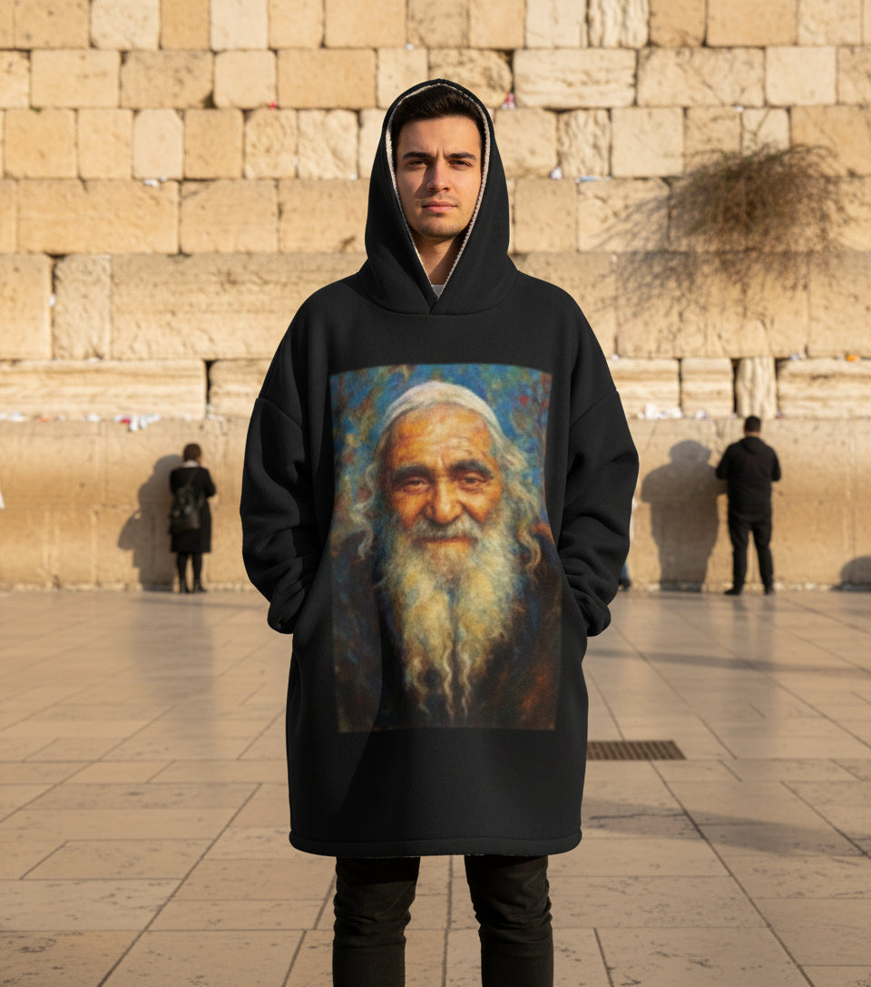 Hoodie Oversize — Israel Black